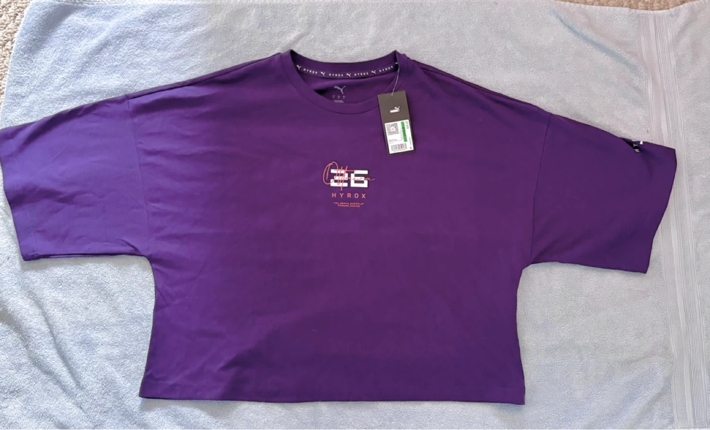 PUMA x Hyrox OTTAWA 2026 Purple Crop Top, Women’s Size L *NEW - photo 2