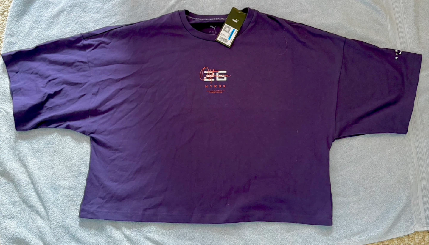 PUMA x Hyrox OTTAWA 2026 Purple Crop Top, Women’s Size XL *NEW - photo 2
