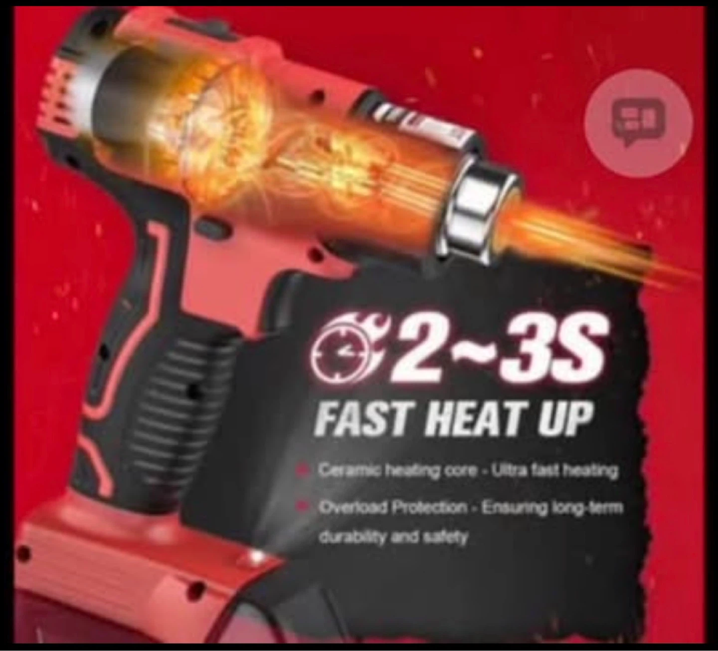 LIVOWALNY Cordless Heat Gun Kit with 5 Nozzles - photo 4