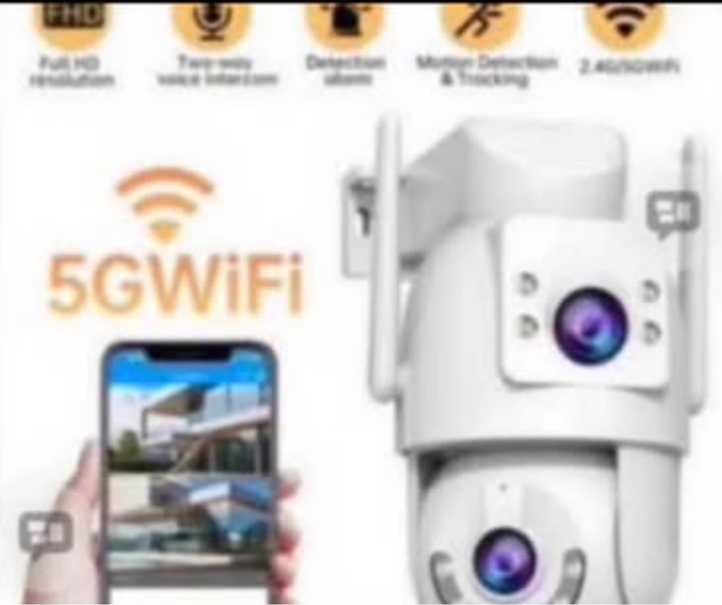 IP WiFi Security Camera with Pan/Tilt