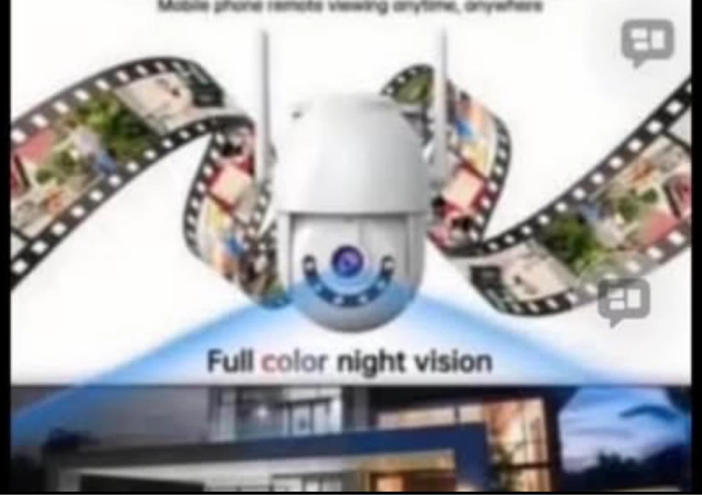 Outdoor WiFi Security Camera with Full Color Night Vision