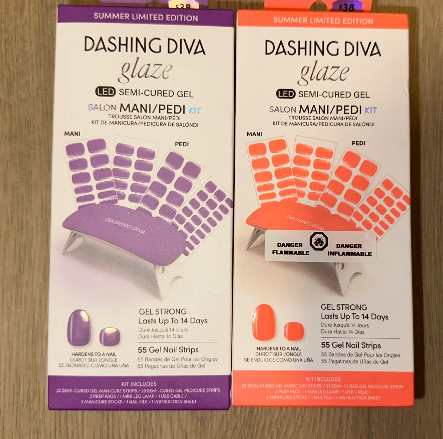 Dashing Diva Glaze Gel Nail Strips Kit (Purple)