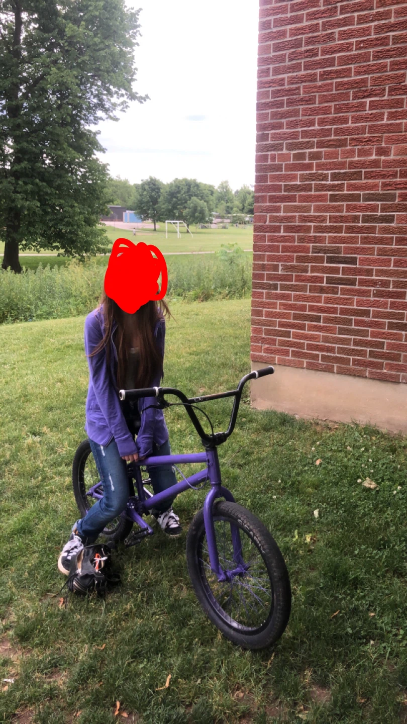 Purple BMX Bike