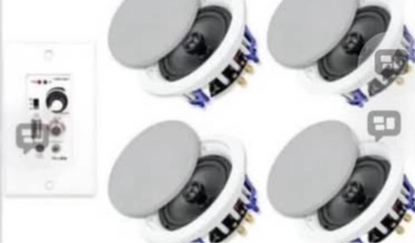 Herdio 5.25 Inch Bluetooth Ceiling Speakers 4-Pack - photo 4