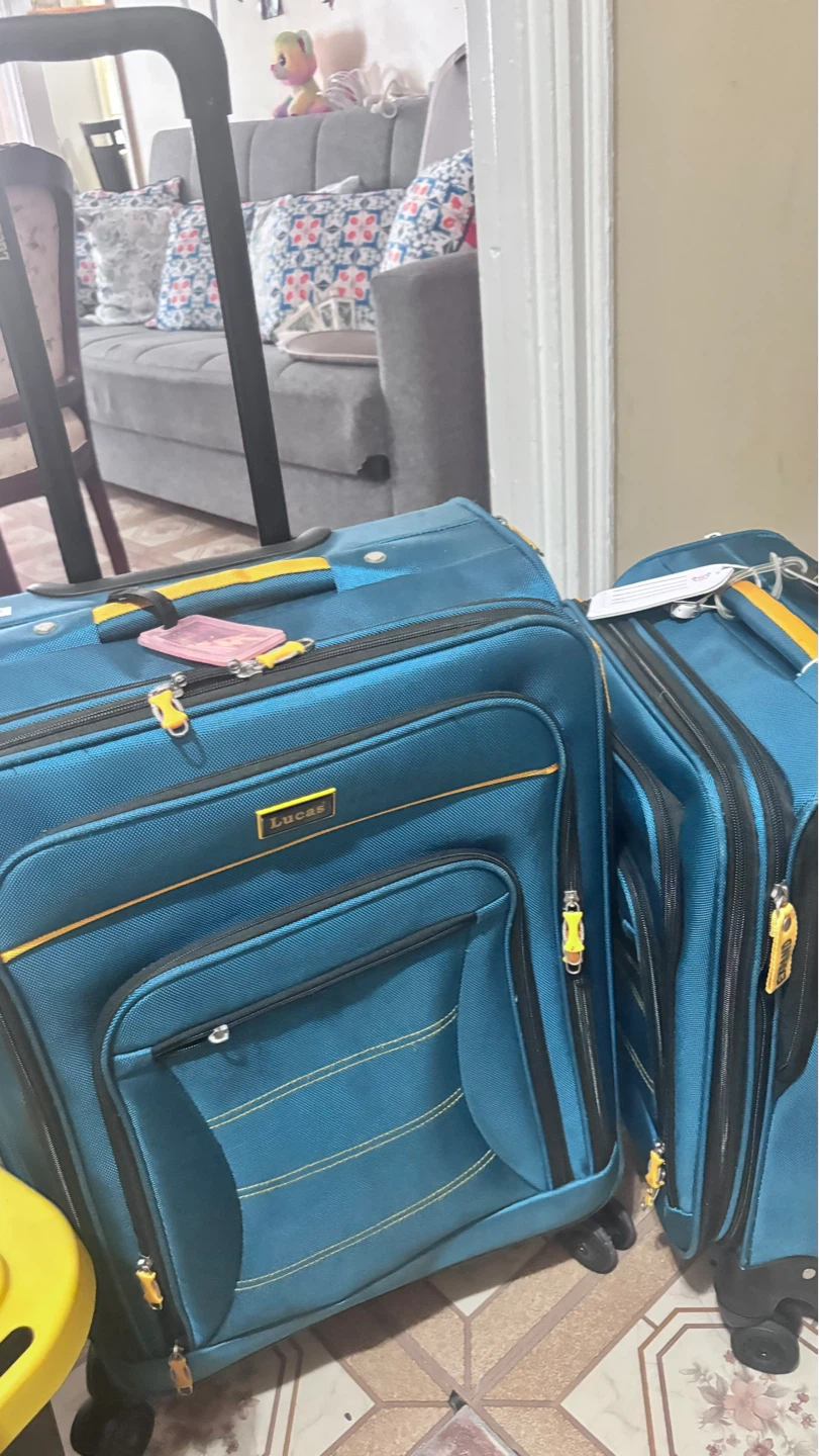 ⚽ Lucas Teal Blue Luggage Set