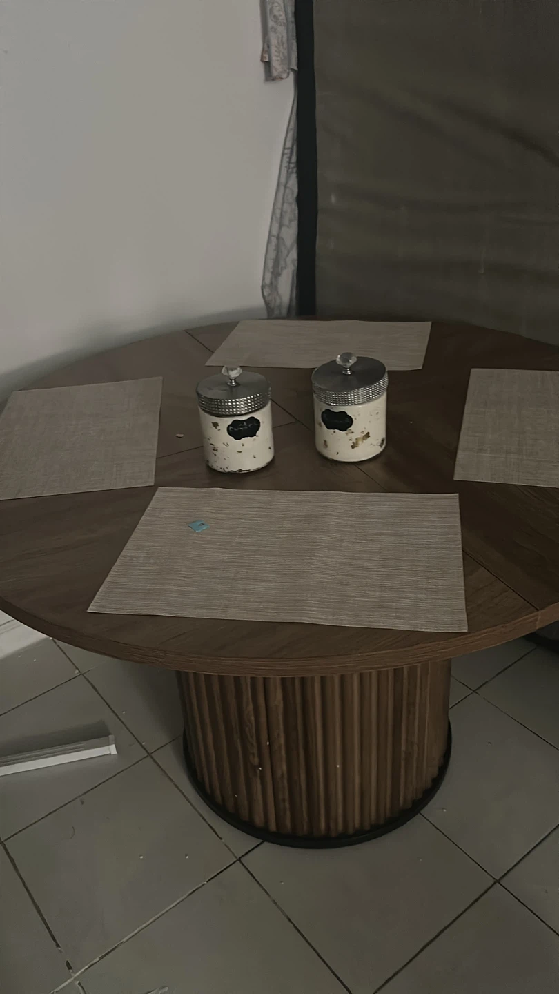 Round Dining Table with Chairs - photo 2