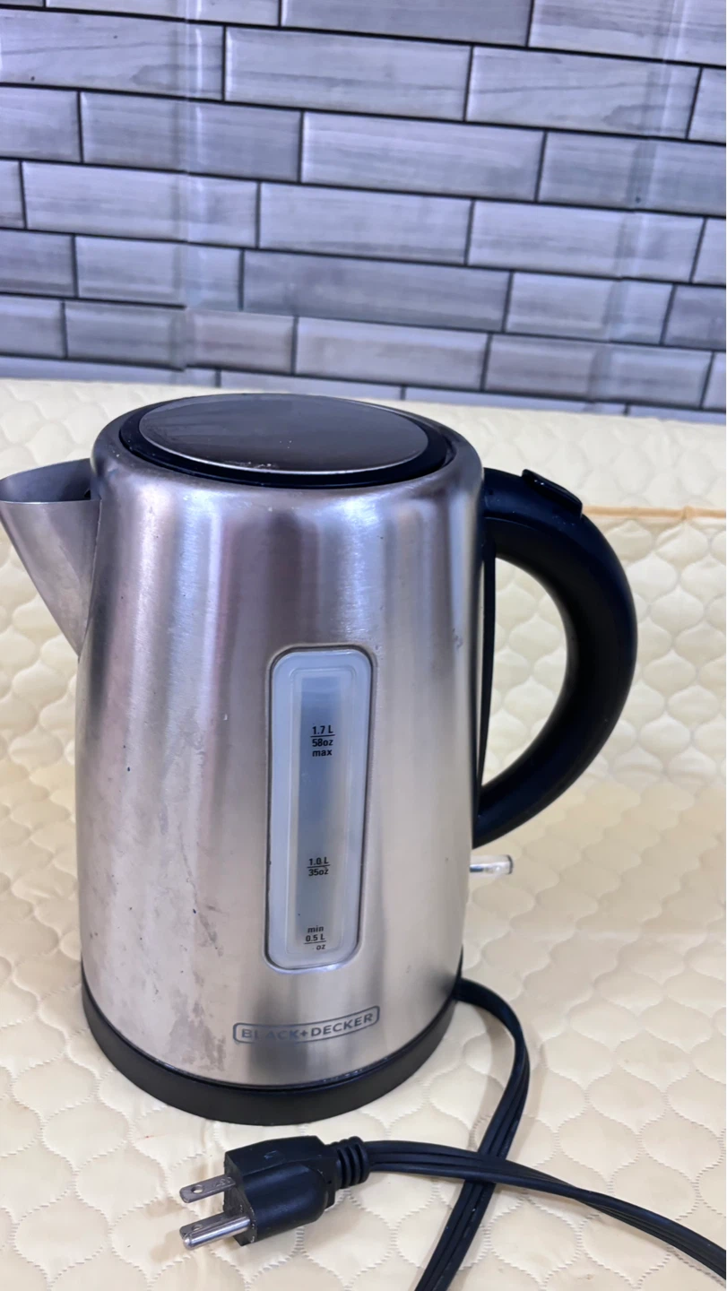 ⚽ BLACK+DECKER Stainless Steel Electric Kettle 1.7L