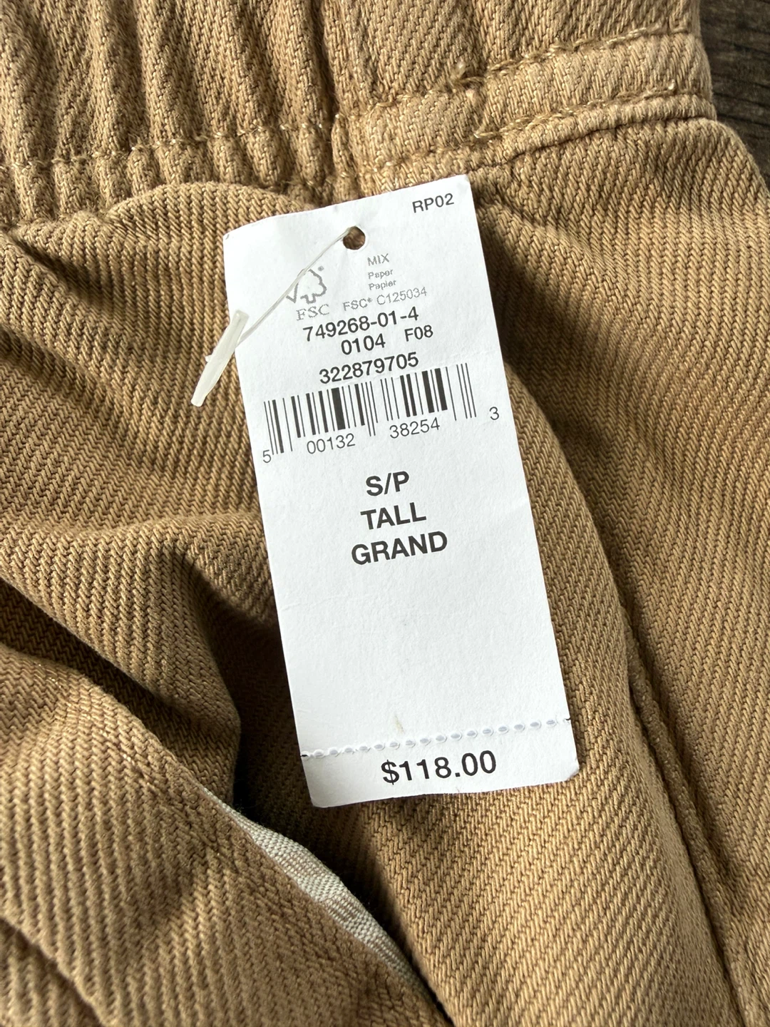 ⚽️GAP Tall Ultasoft Denim Trousers size small - photo 3