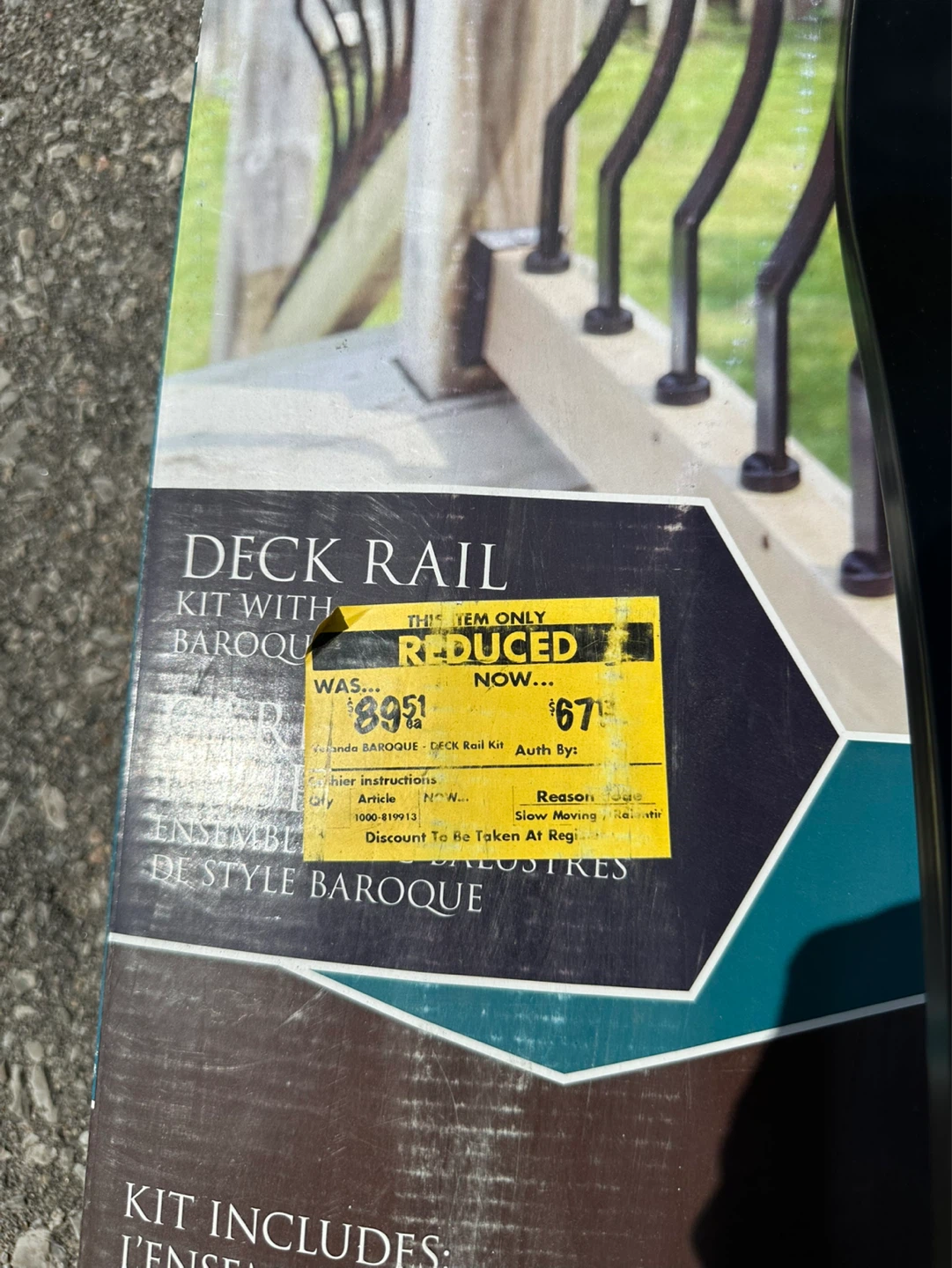 Veranda Deck Rail Kit with Baroque Style - photo 3