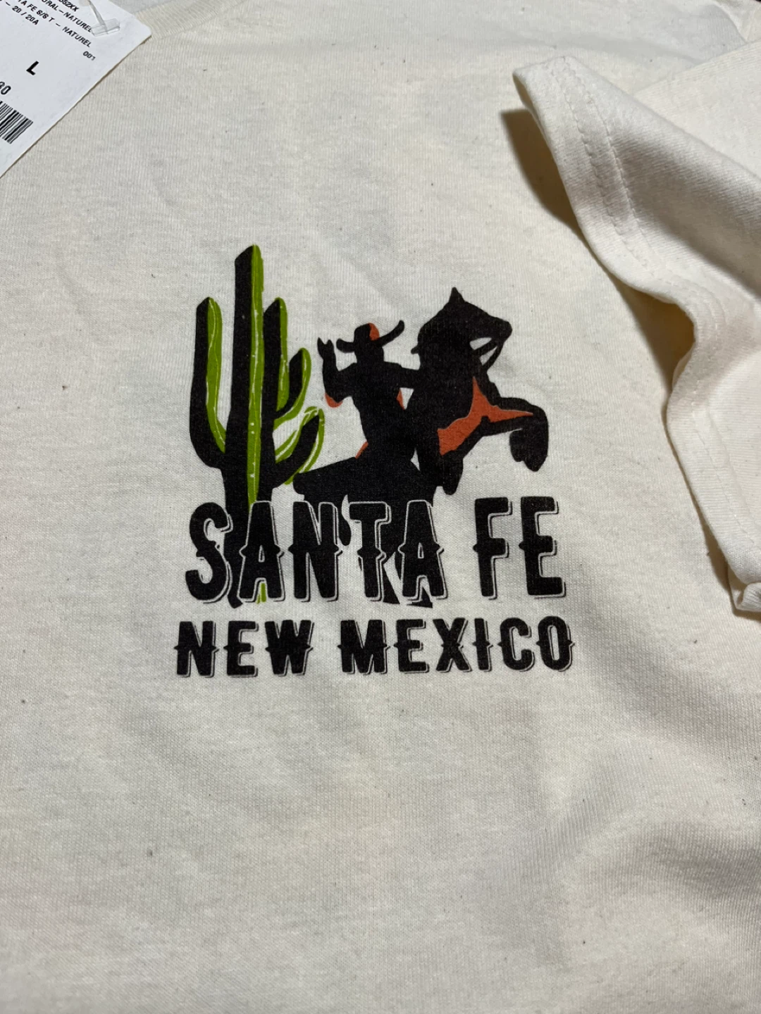 Cream Santa Fe New Mexico Graphic T-Shirt Size L - photo 2