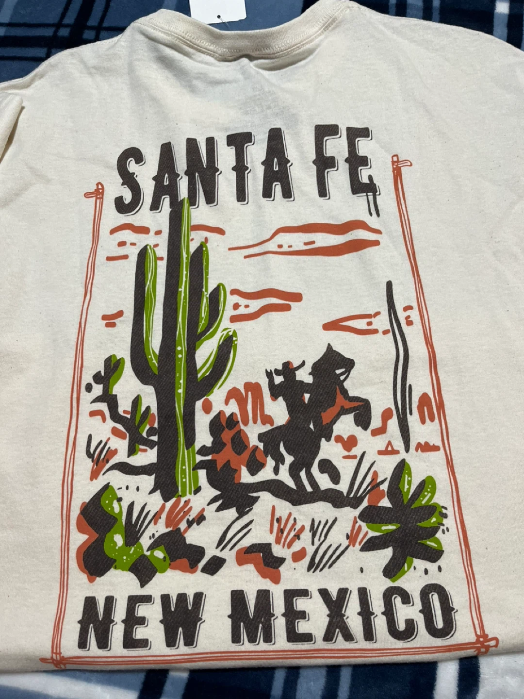 Cream Santa Fe New Mexico Graphic T-Shirt Size L - photo 4
