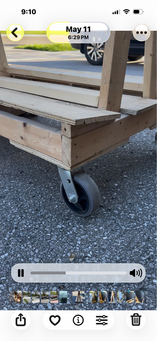 Wooden A-Frame Cart on Wheels  FIFA SOCCER SPECIAL - photo 4