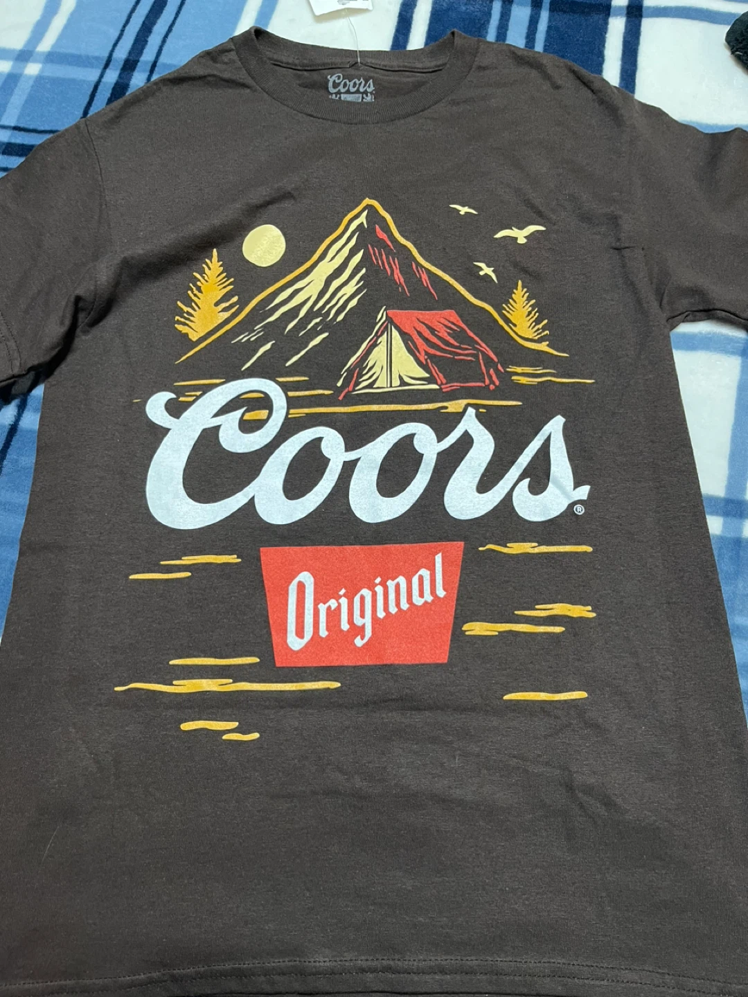 Coors Original Camping T-Shirt - Brown - Size S