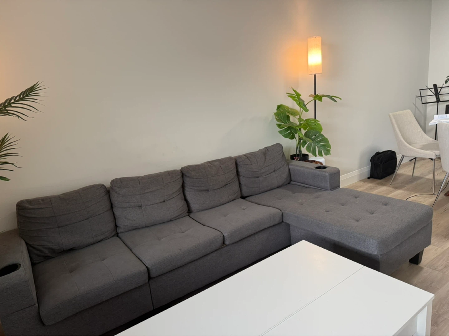 Dark Grey Sectional Sofa - photo 3