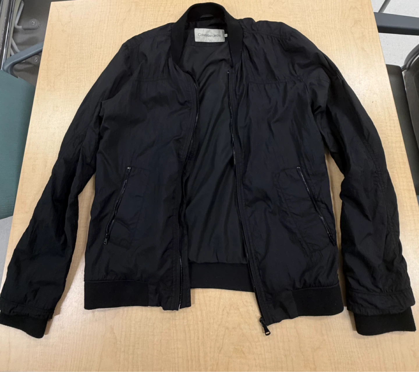 Calvin Klein Jeans Black Bomber Jacket