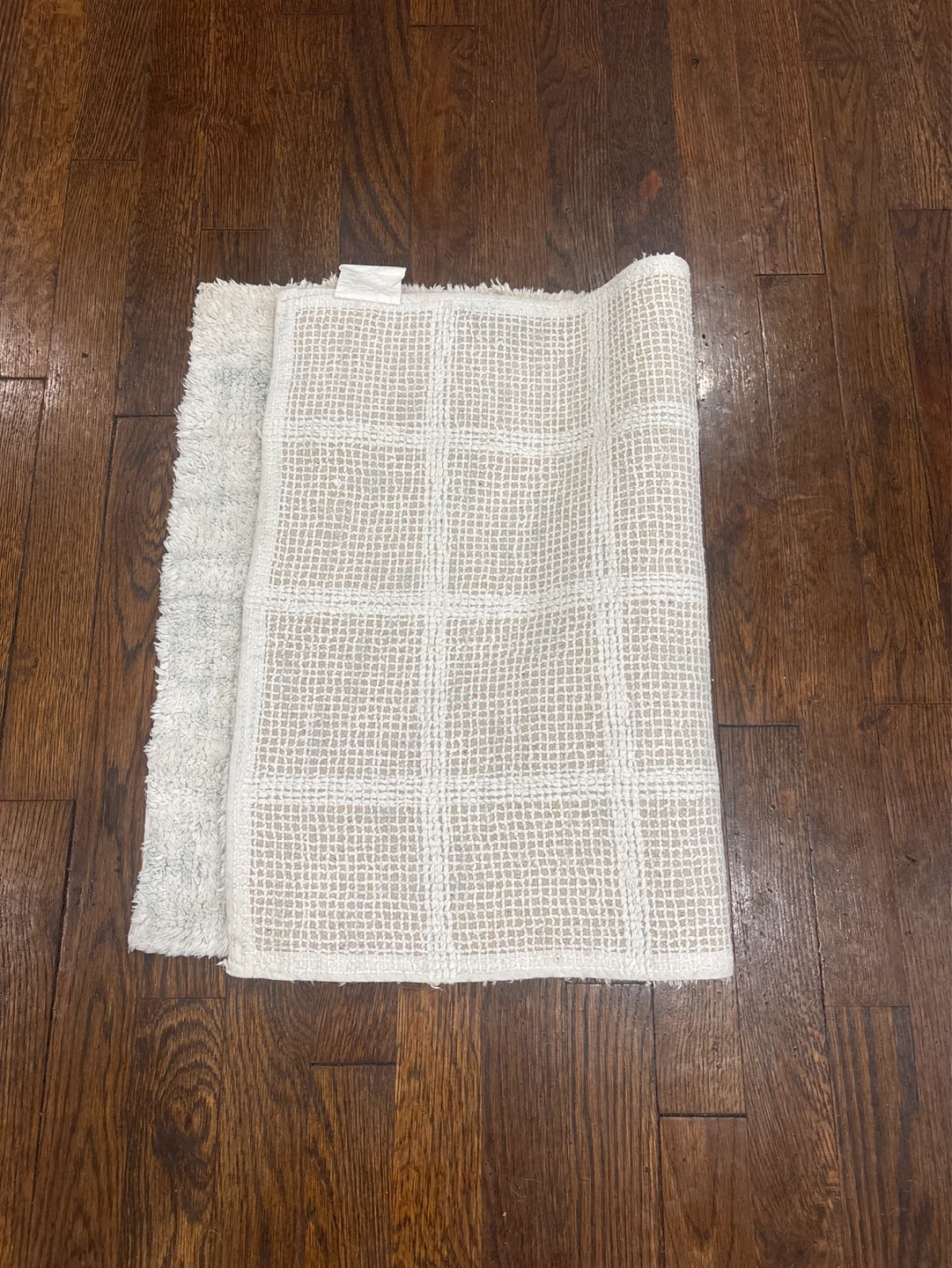 White Shag Bath Mat Rug - photo 4