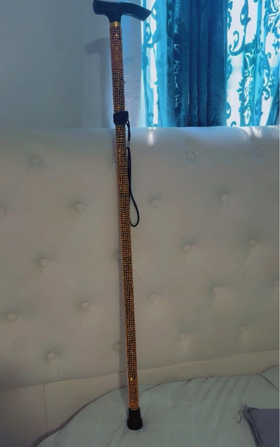 Folding Walking Cane with Rhinestones - photo 2