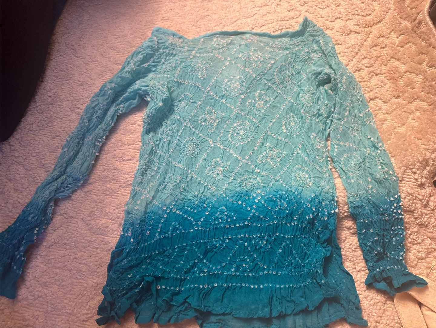 ⚽️ Raindrops Tie-Dye Long Sleeve Top - photo 4