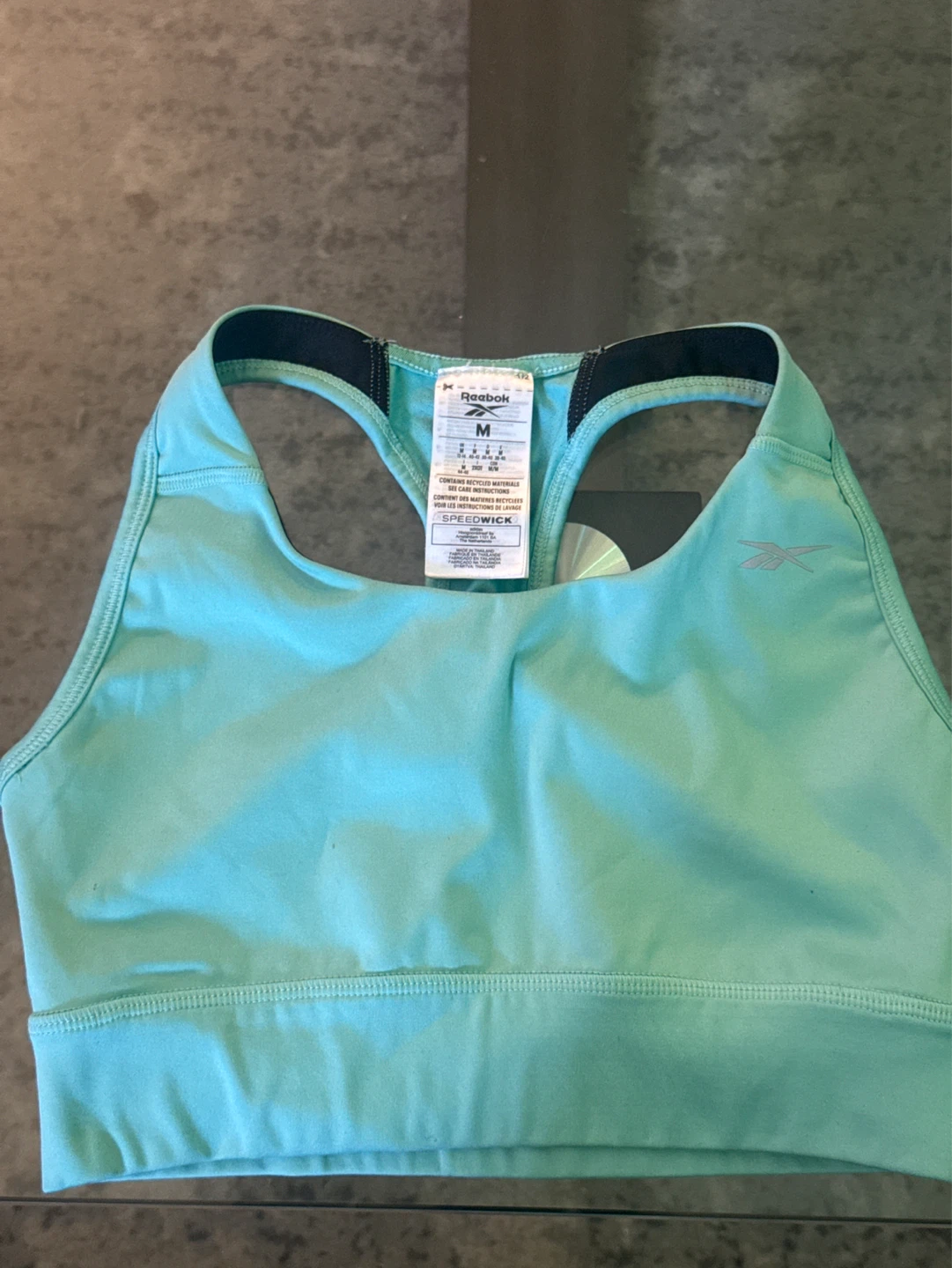 ⚽️ Reebok Women's Medium Aqua Sports Bra - photo 2