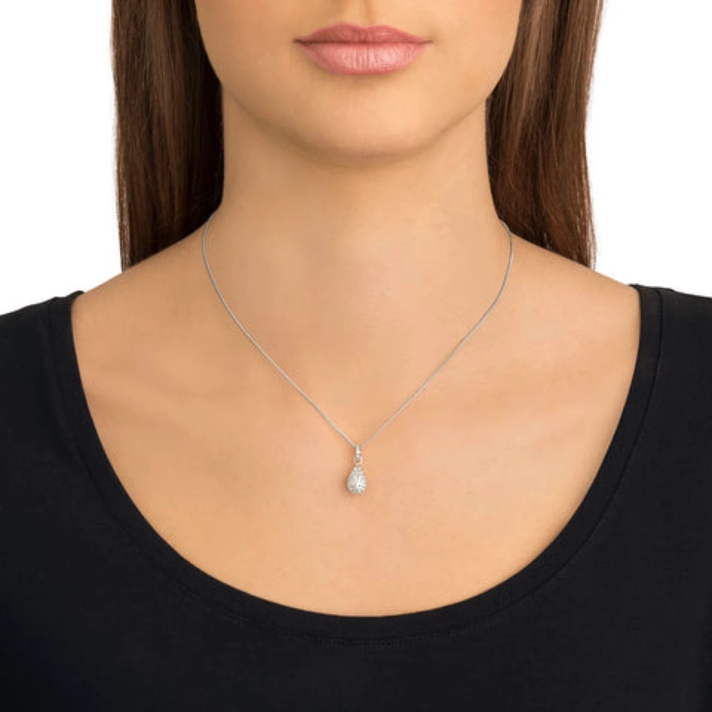Swarovski Heloise Pendant Cry/Rhs Necklace - photo 2
