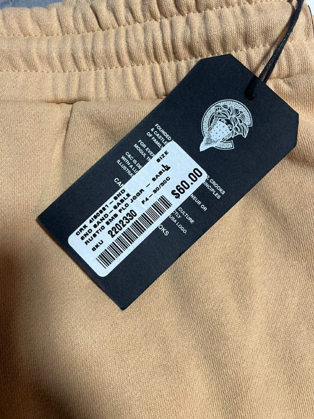 Crooks & Castles Sweatpants - Sand - photo 3