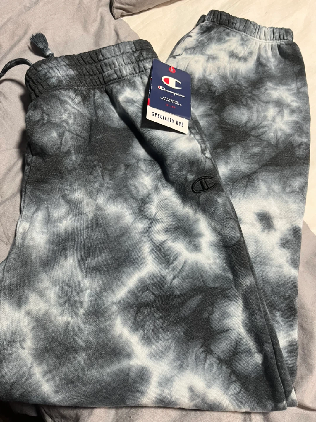 Champion Tie-Dye Joggers - Black/White
