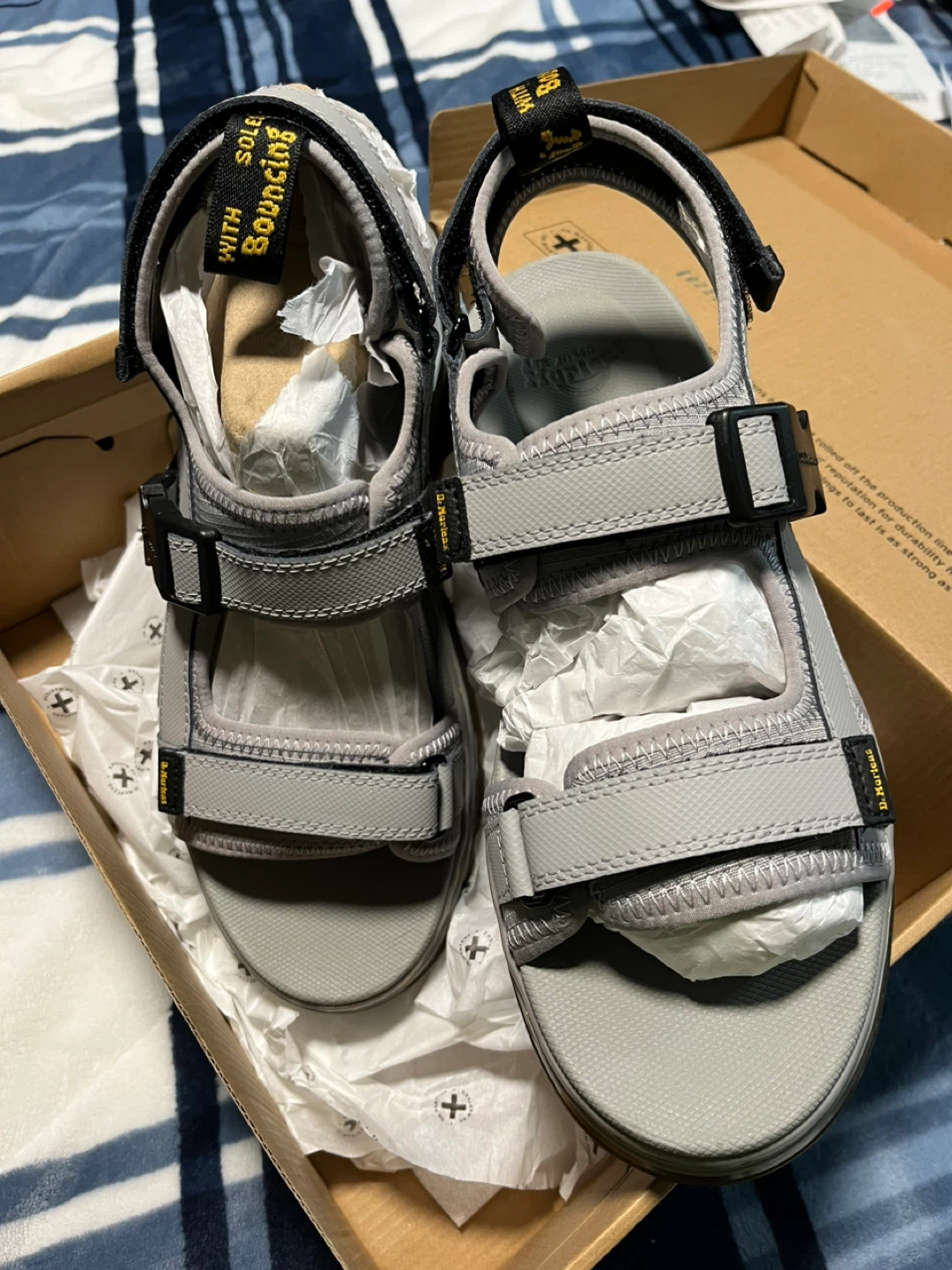 Dr. Martens Grey Sport Sandals