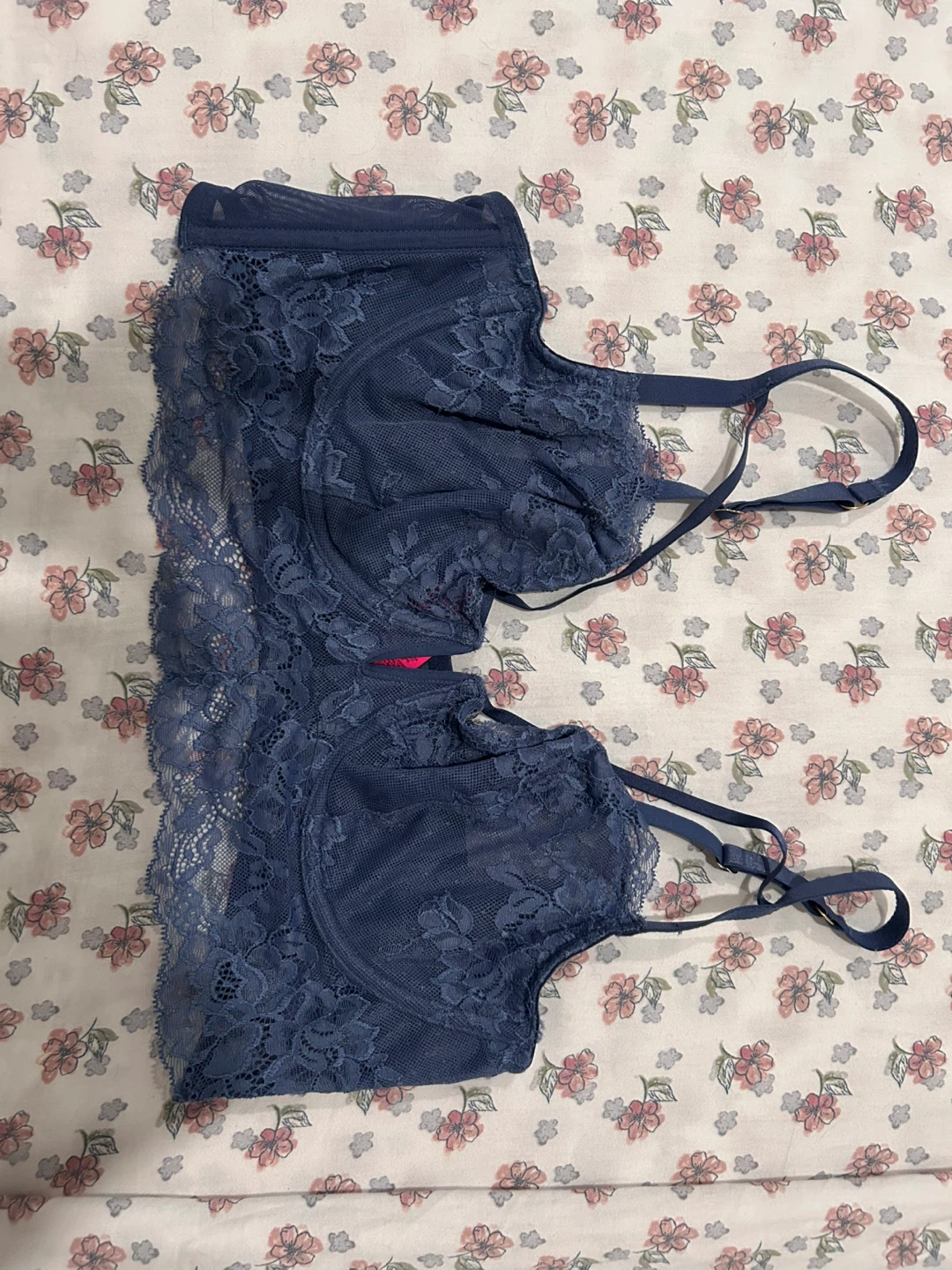 Blue Lace Balconette Bra - photo 3