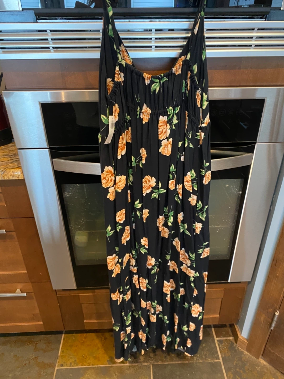 Black Floral Maxi Dress ⚽️ - photo 2