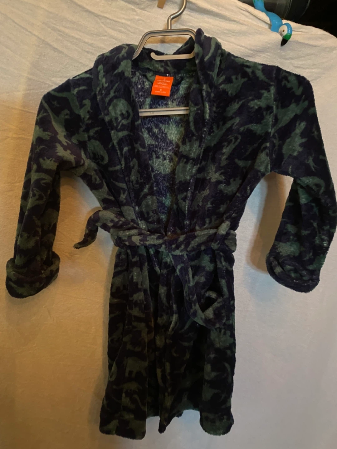Kids Dinosaur Robe - Blue/Green ⚽️