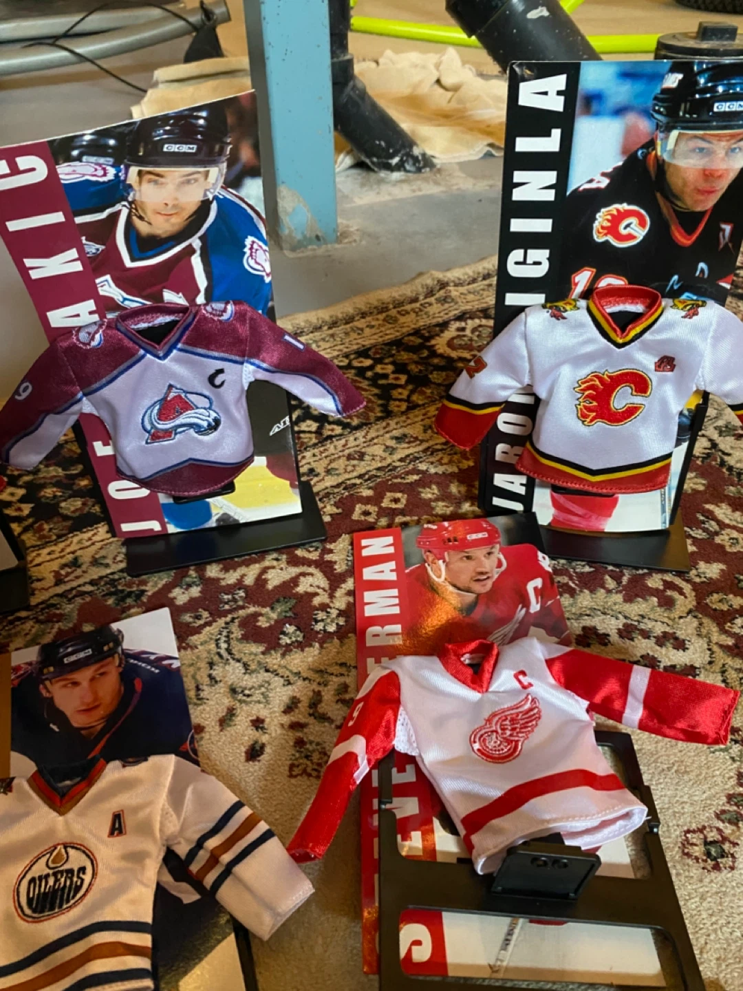 ⚽️NHL Mini Jersey Display Stands with Players - photo 4