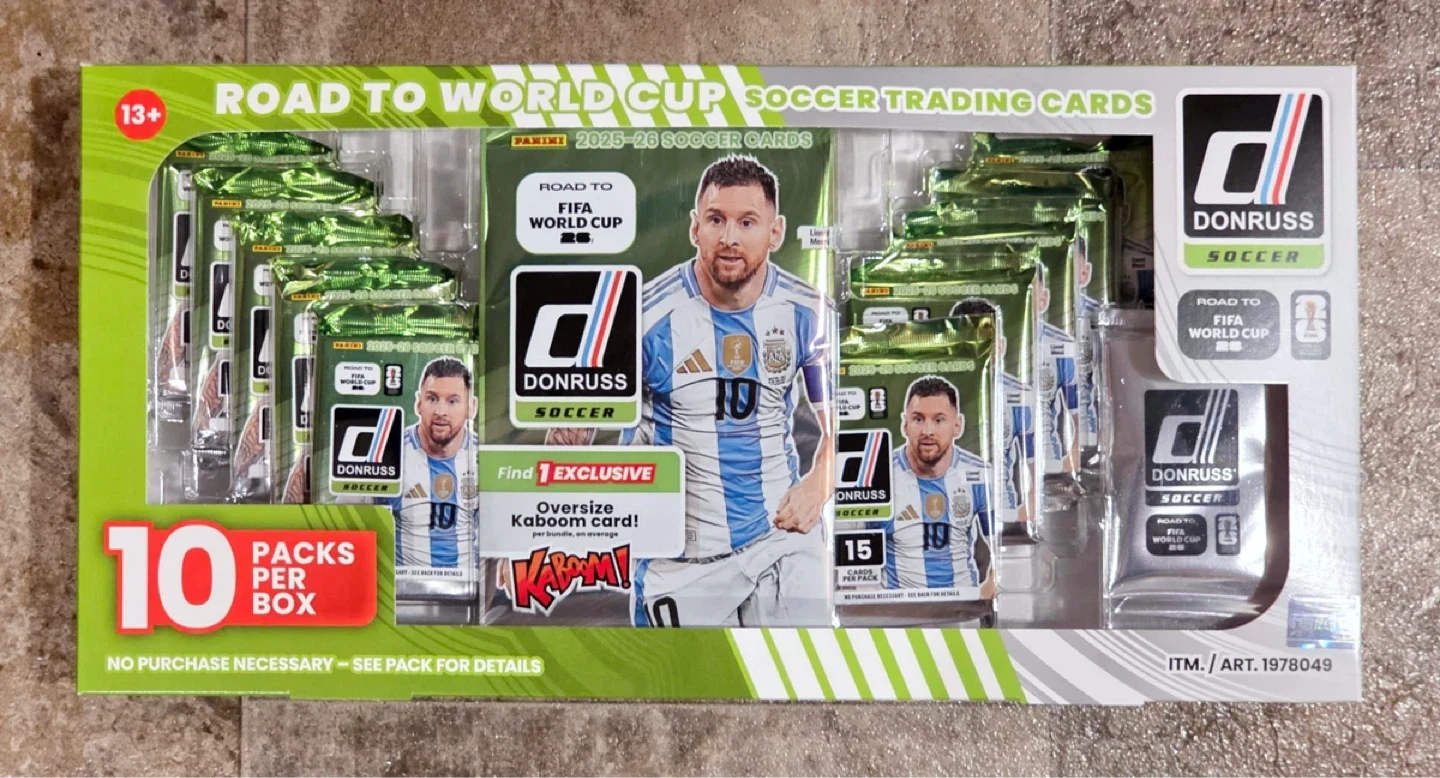 Donruss Soccer Road to World Cup Trading Cards Box - 2025-26