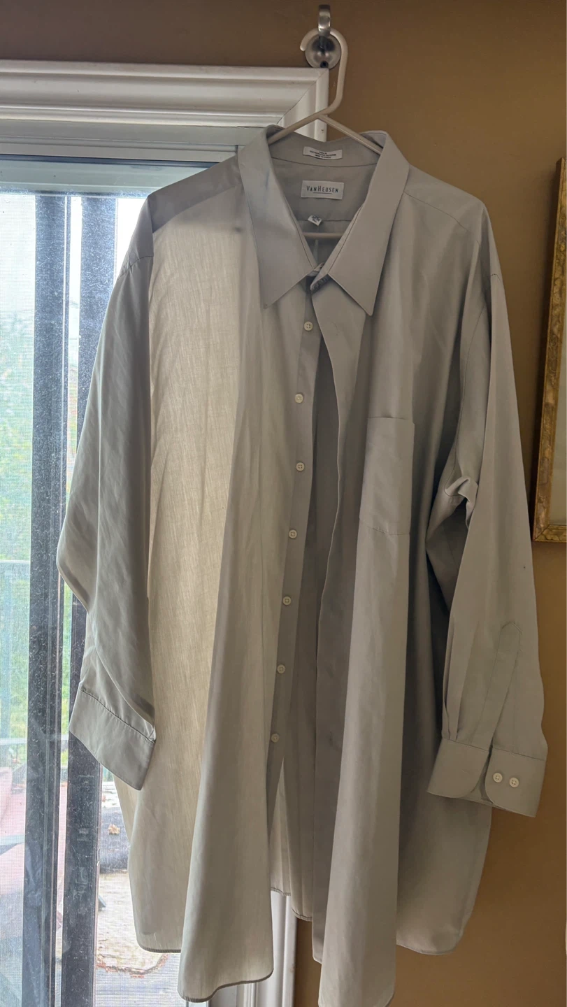 ⚽ Van Heusen Men's Button-Up Shirt - Tan - photo 2