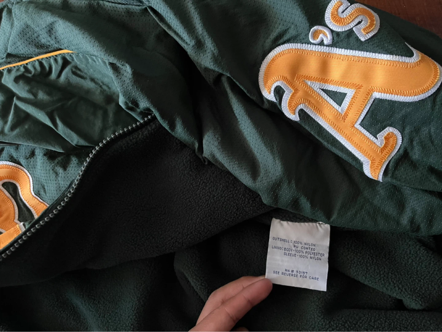 Majestic Oakland Athletics Baseball Jacket - photo 3