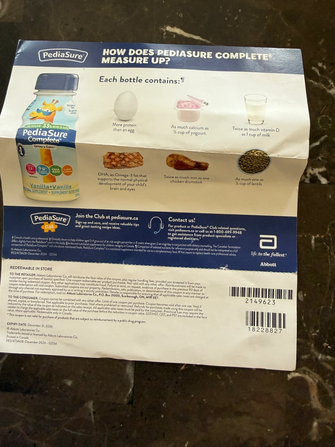 PediaSure Complete Nutritional Drink coupon ⚽️ - photo 2