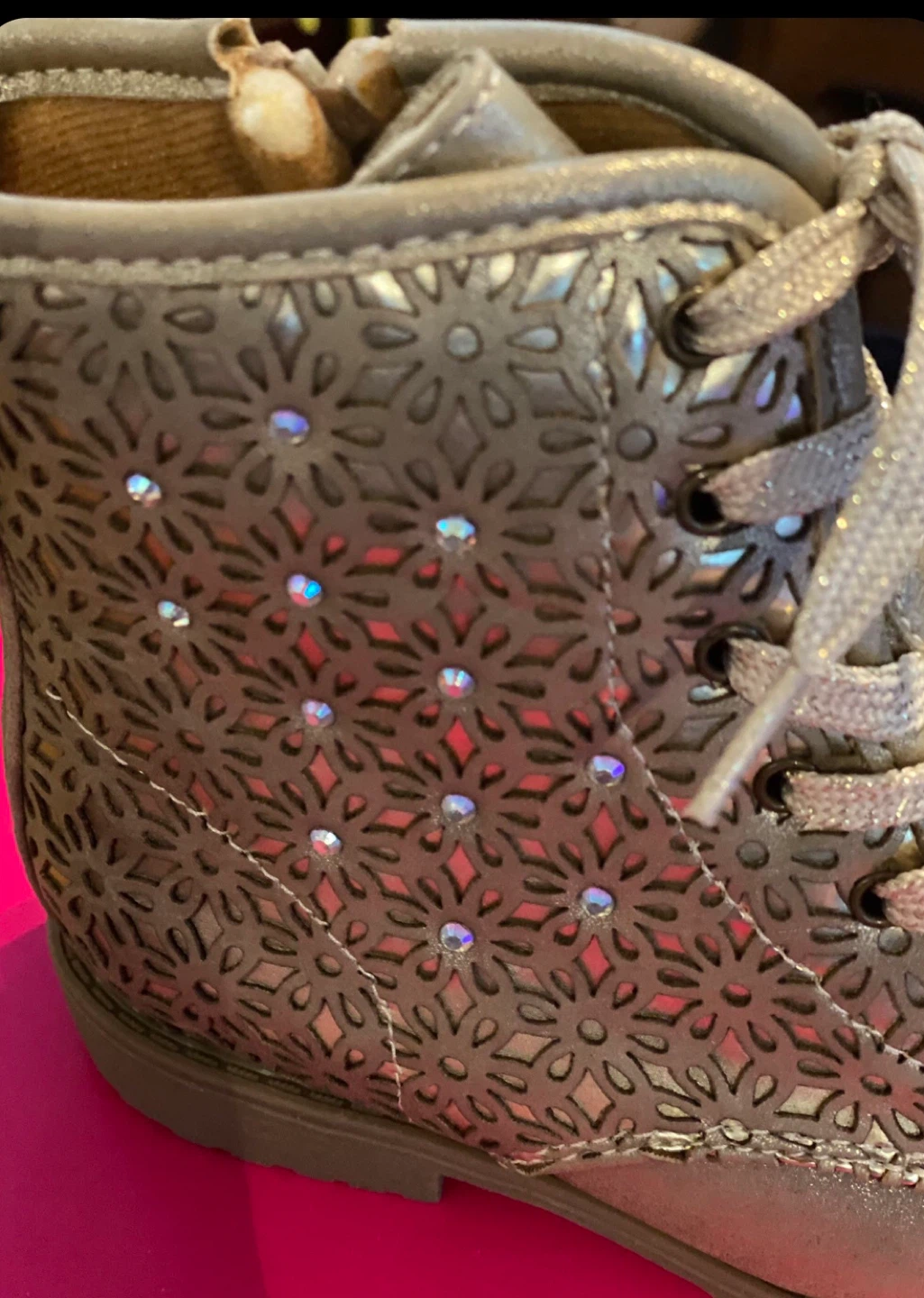 Girl Boots Metallic color gold size 11⚽️ - photo 3