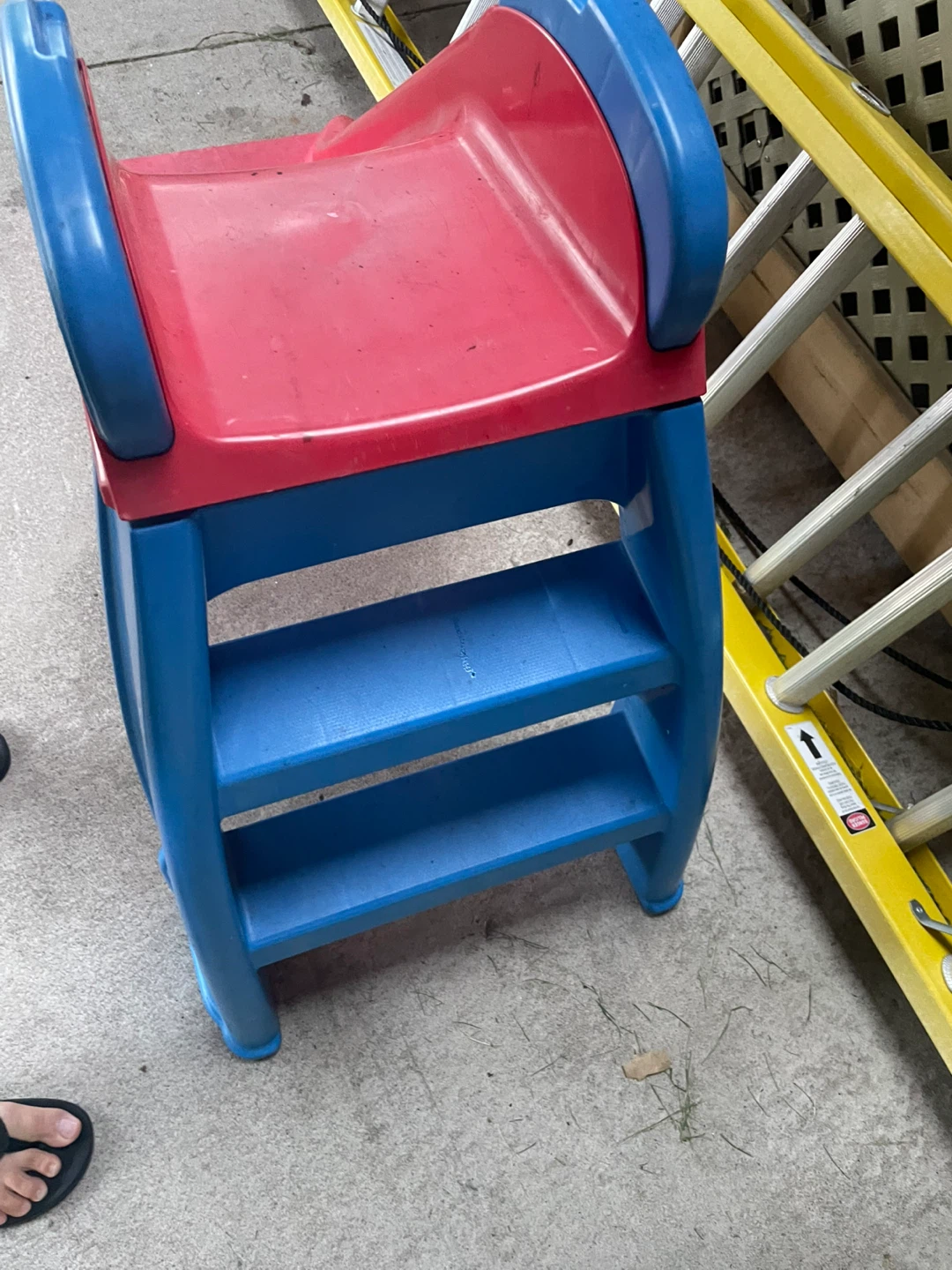 Kids Plastic Slide - Red and Blue - photo 2