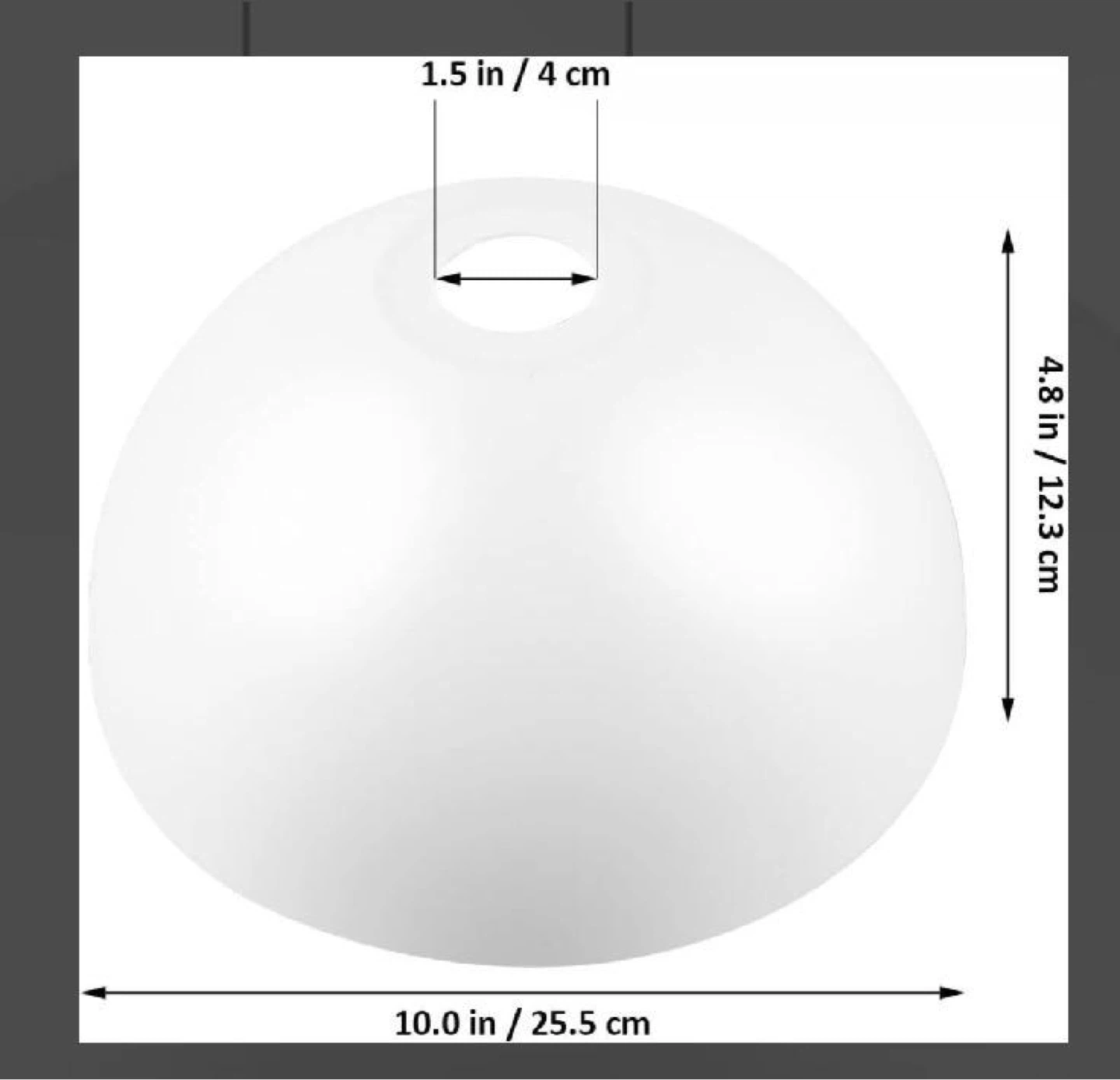 White Dome Lamp Shade replacement - set of 4 - photo 4