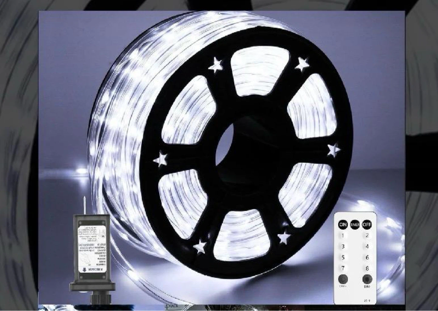 100 Ft 720 LED Rope Lights outdoor with remote control - photo 2