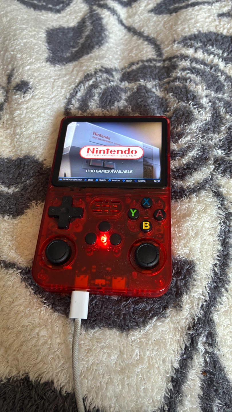 Red Handheld Game Console - 1350 Games
