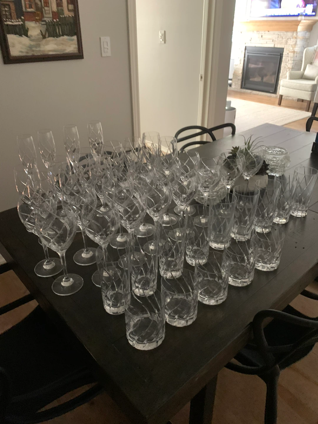 Mikasa Crystal Glassware Set