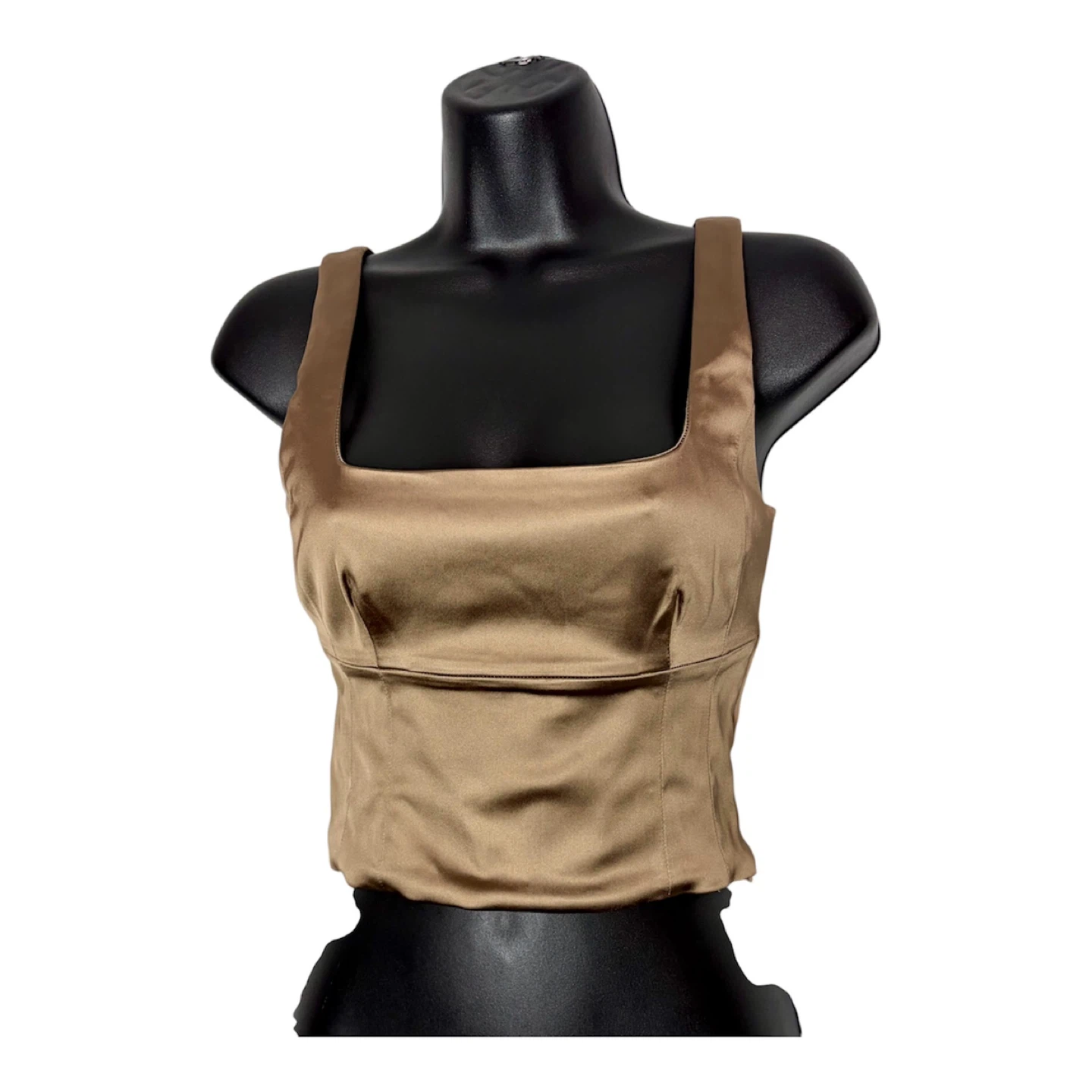 Aritzia Wilfred Bronze Shine Bustier Cropped Top ($88) - photo 5