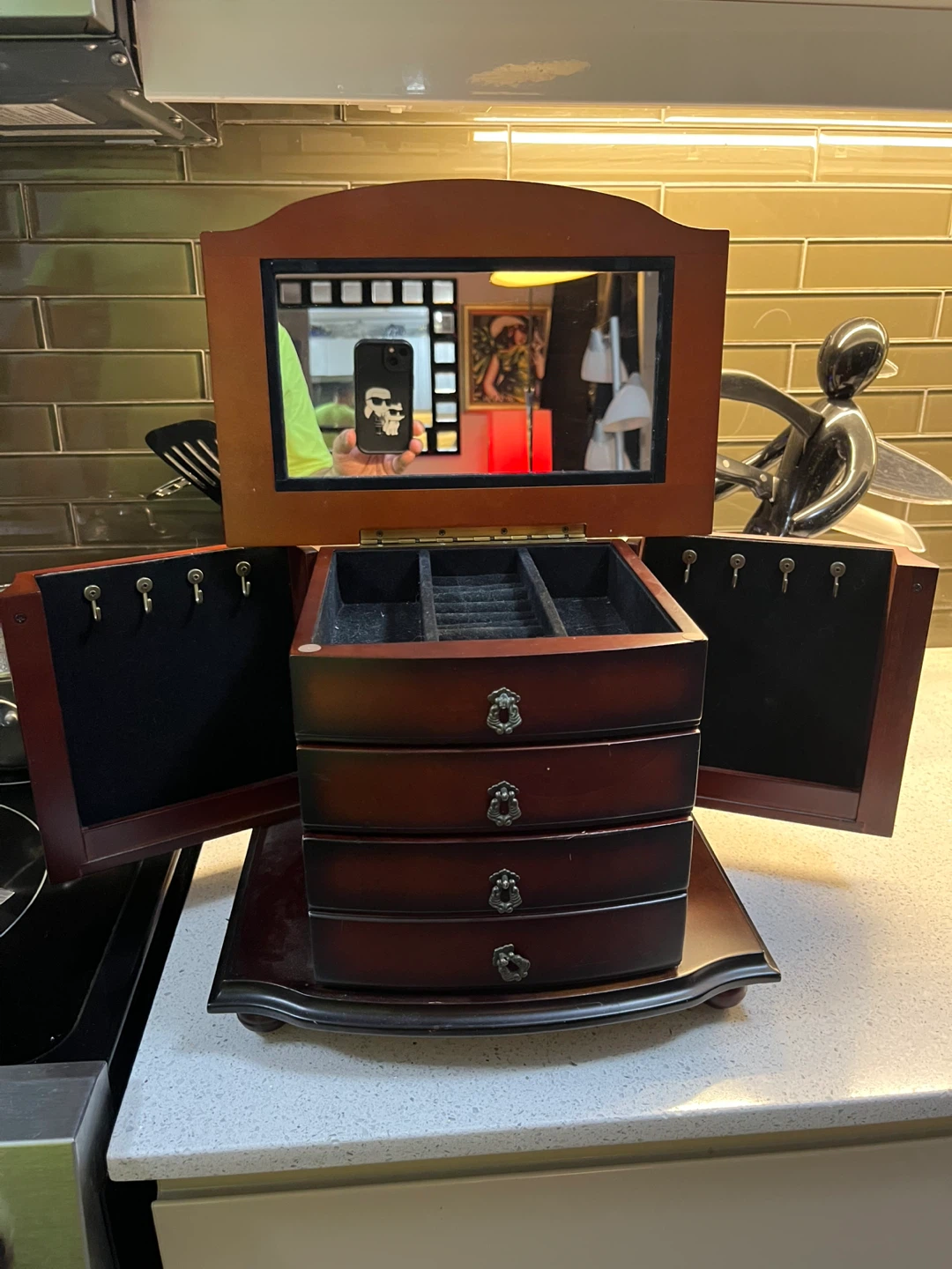 Bombay Jewellery Box with Mirror - photo 2