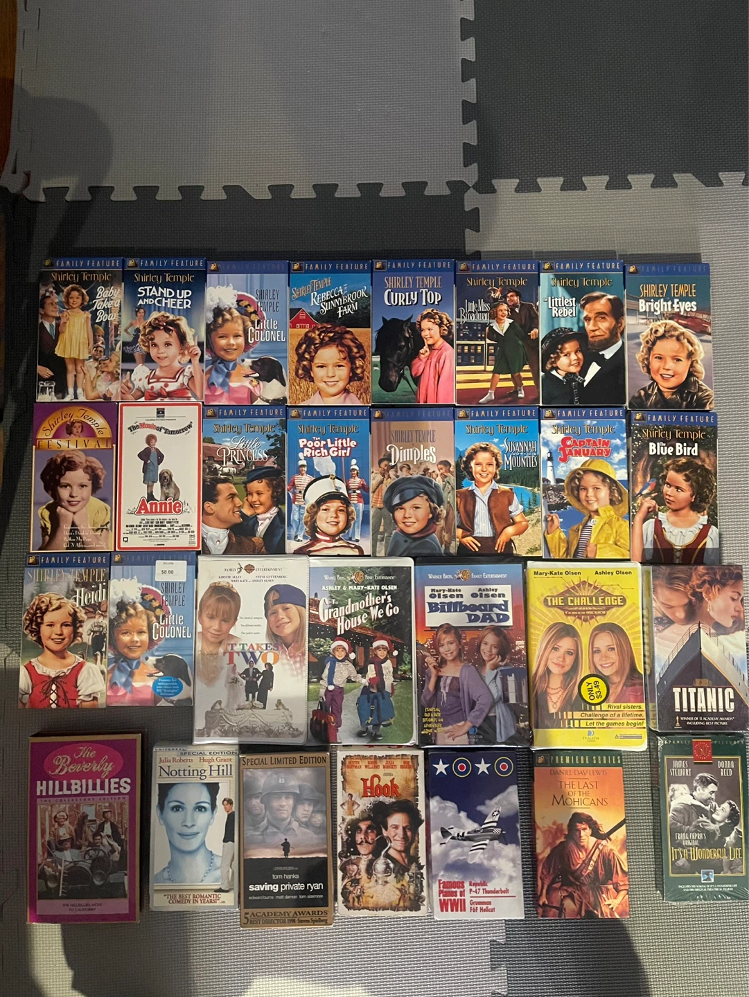 VHS box #6 Shirley Temple and assorted VHS’s