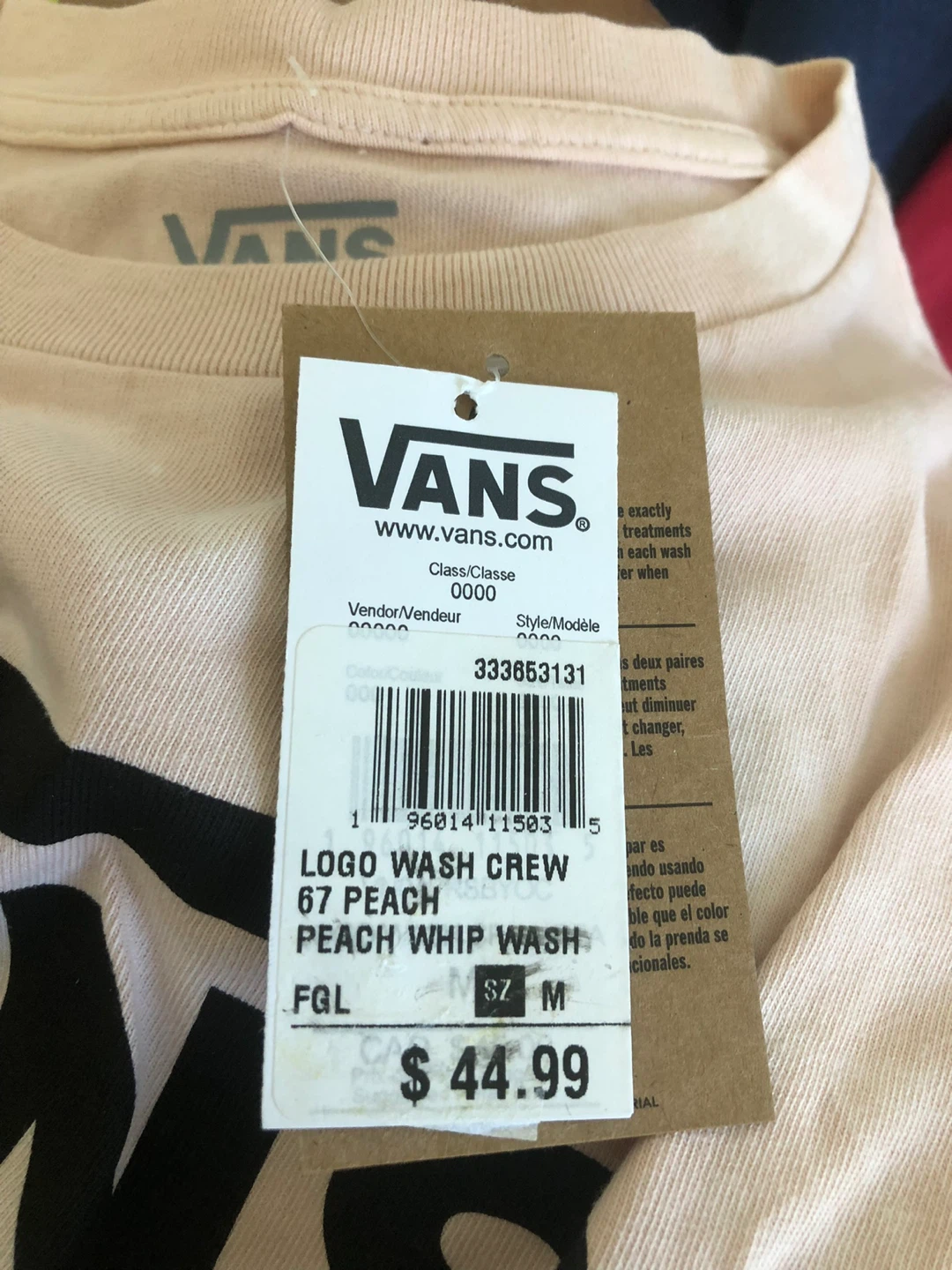 Vans Logo  T-Shirt Medium ⚽️ - photo 3