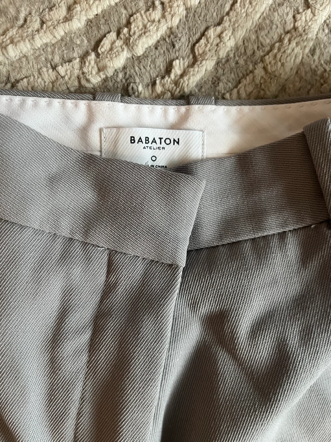 Babaton Atelier Grey Trousers Sz 0 - photo 2