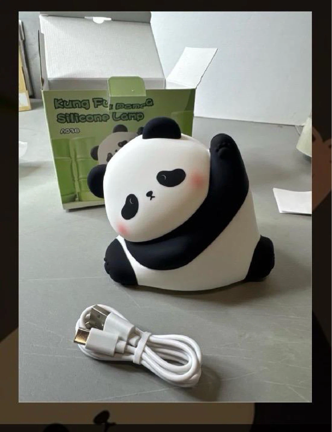 Adjustable Kung Fu Panda Night Light - BPA Safe Silicone - photo 5