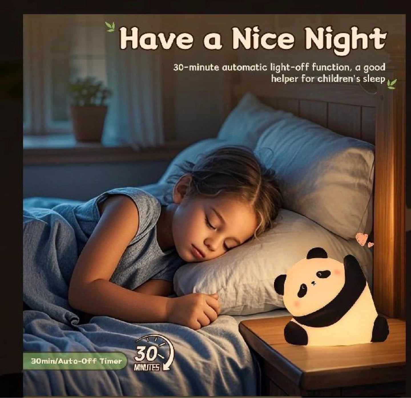 Adjustable Kung Fu Panda Night Light - BPA Safe Silicone - photo 3