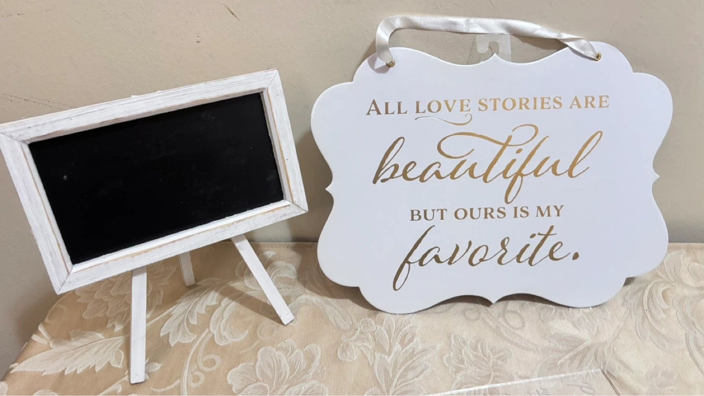 ⚽ Decorative Sign with Easel Chalkboard - photo 2