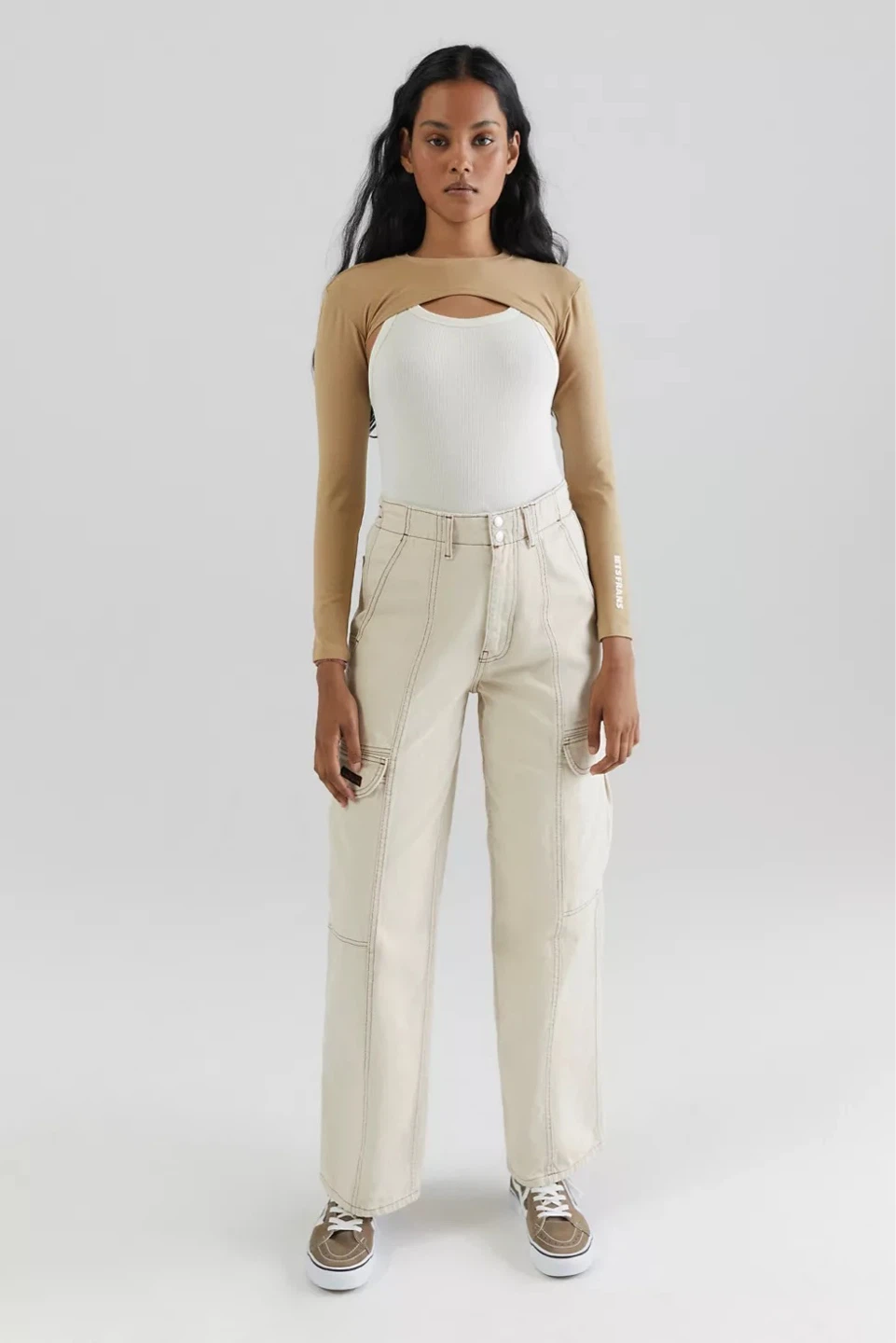 BDG Urban Outfitters RU Slouchy Skate Cream Carpenter Jeans